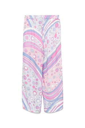 pantalone in viscosa rosa EMILIO PUCCI KIDS | PW6B30K0228511MC